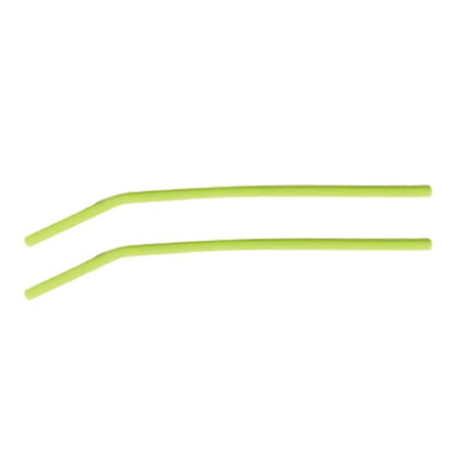 Silicone 8mm Straws – Bent (Citrus Green)