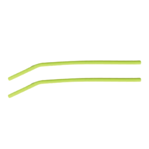 Silicone 8mm Straws – Bent (Citrus Green)