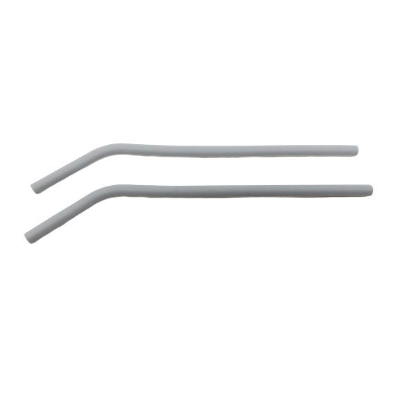 Silicone 8mm Straws – Bent (grey)