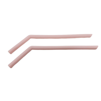 Silicone 8mm Straws – Bent (pink)