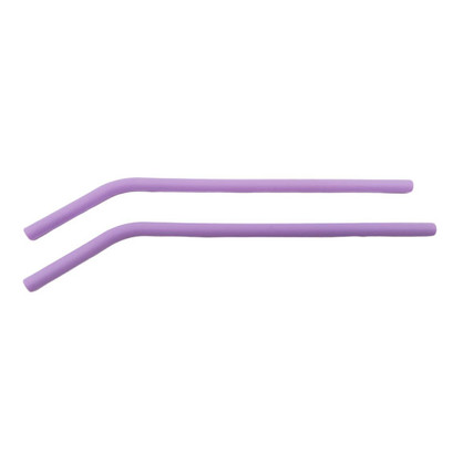 Silicone 8mm Straws – Bent (purple)