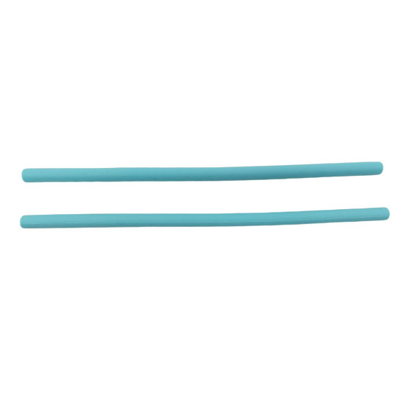 Silicone 8mm Straws – Straight (blue)