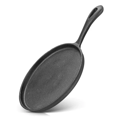 Non-Stick Cast Iron Crepe Pan 20cm - Durable, Easy-Clean