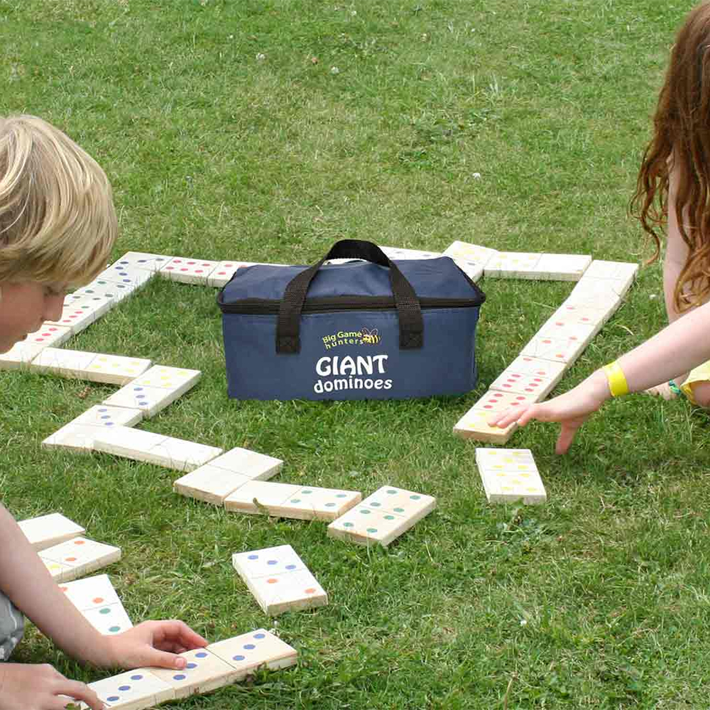 Wholesale Giant Wooden Garden Dominoes in Bag Yardgames Fieldfolio