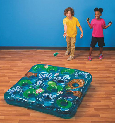 Inflatable Beanbag Frog Pond Toss Game