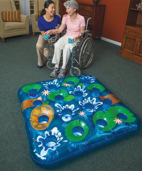 Inflatable Beanbag Frog Pond Toss Game