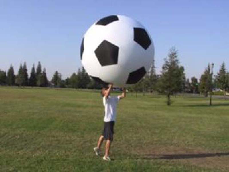 1.8m Black and White Monster Soccer Ball