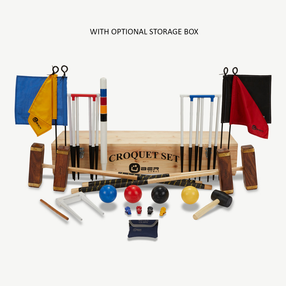 The Championship Croquet Set with Square Headed Mallets