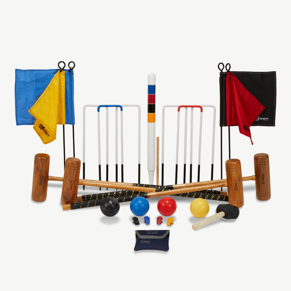 Wholesale 4 Player Pro Croquet Set with Composite Balls Yardgames