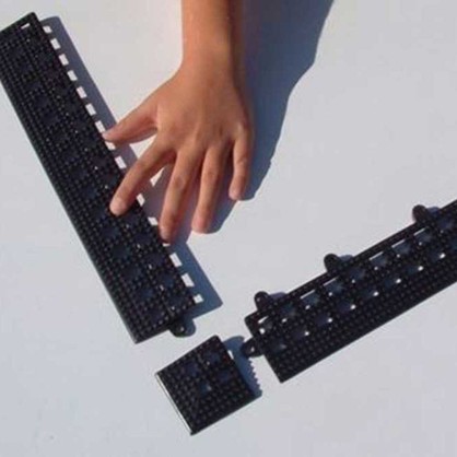 Commercial Grade Roll Up Giant 2.4m x 2.4m Chess Board with Rubberized Squares and Safety Edge Ramps