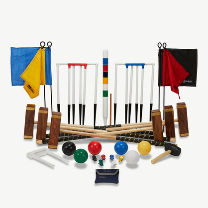The Championship Croquet Set with Square Headed Mallets