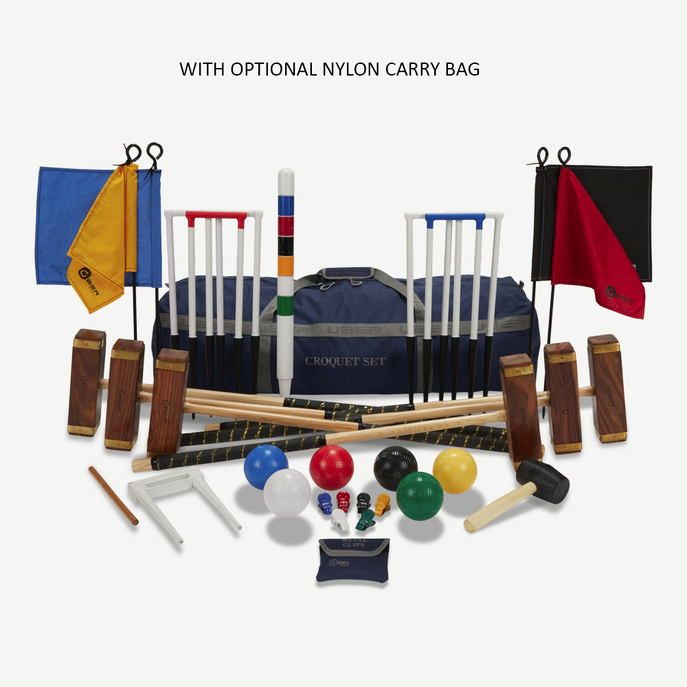 The Championship Croquet Set with Square Headed Mallets