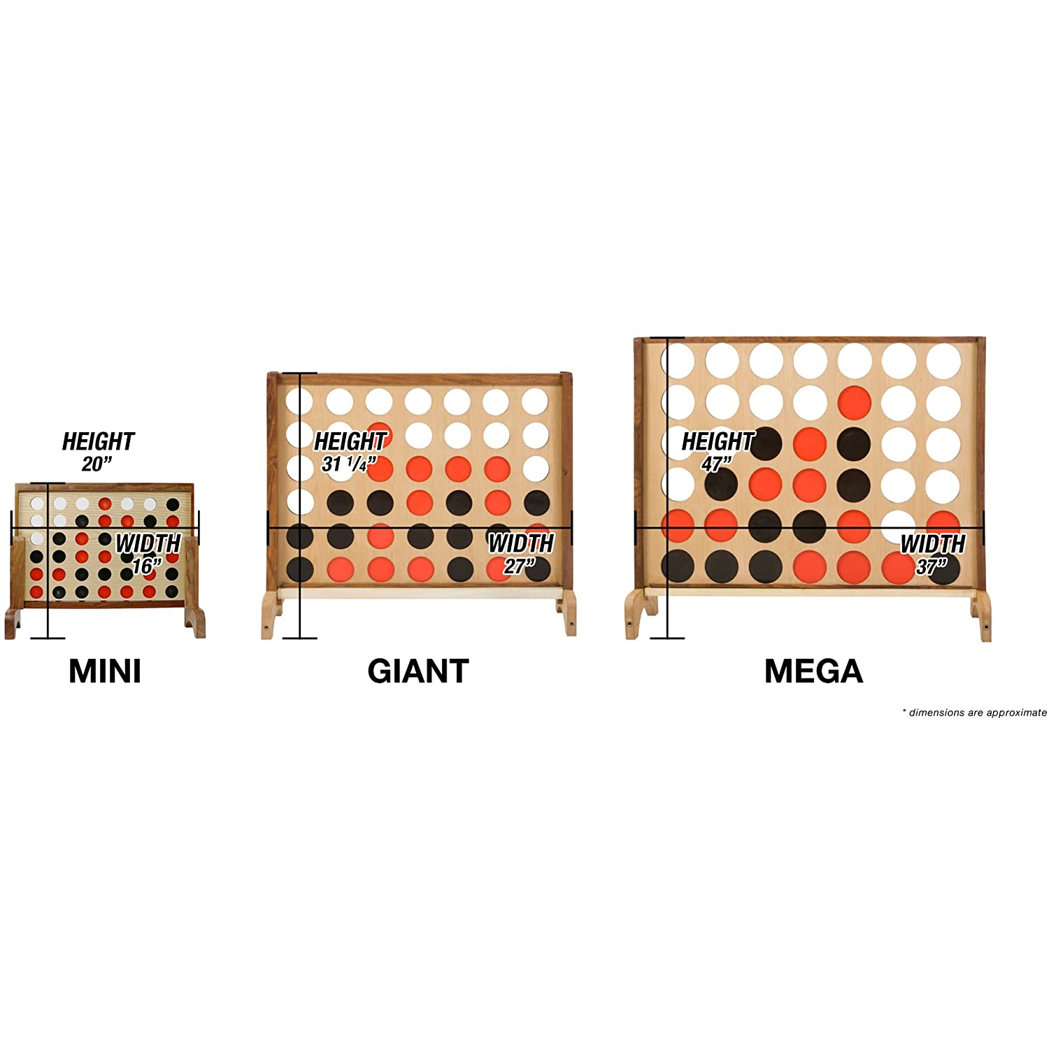 Wooden Mini Connect 4