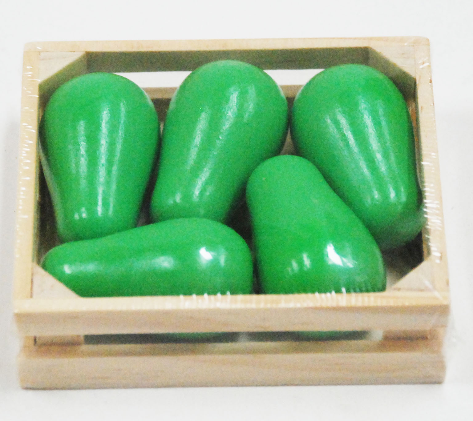 Wooden Pear in crate