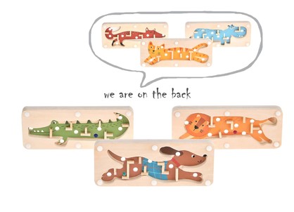Wooden Jungle Animal Labyrinth