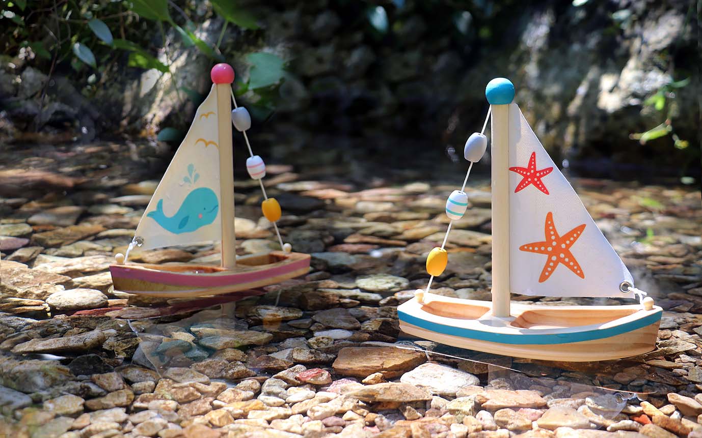 Wooden Large Sail Boat