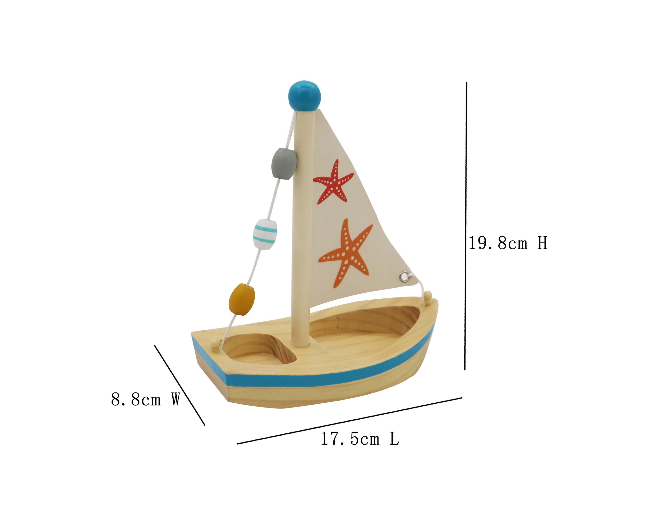 Wooden Large Sail Boat