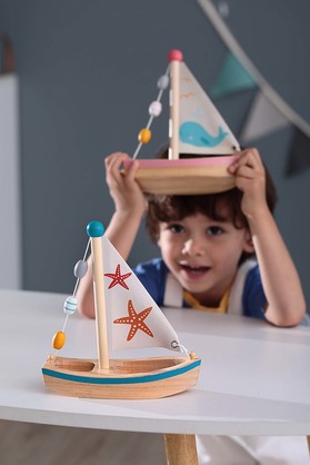 Wooden Large Sail Boat