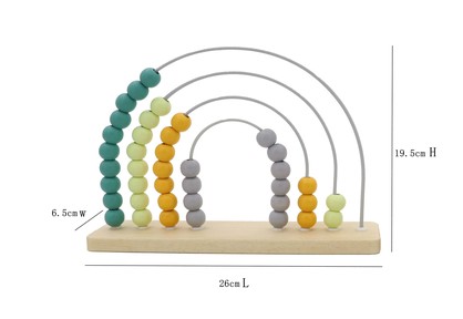 Wooden Rainbow Abacus