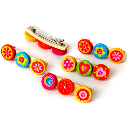 Wooden Hair Clips