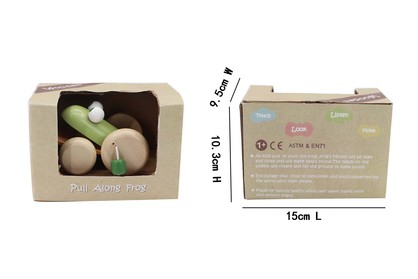 Wooden Pullalong Frog