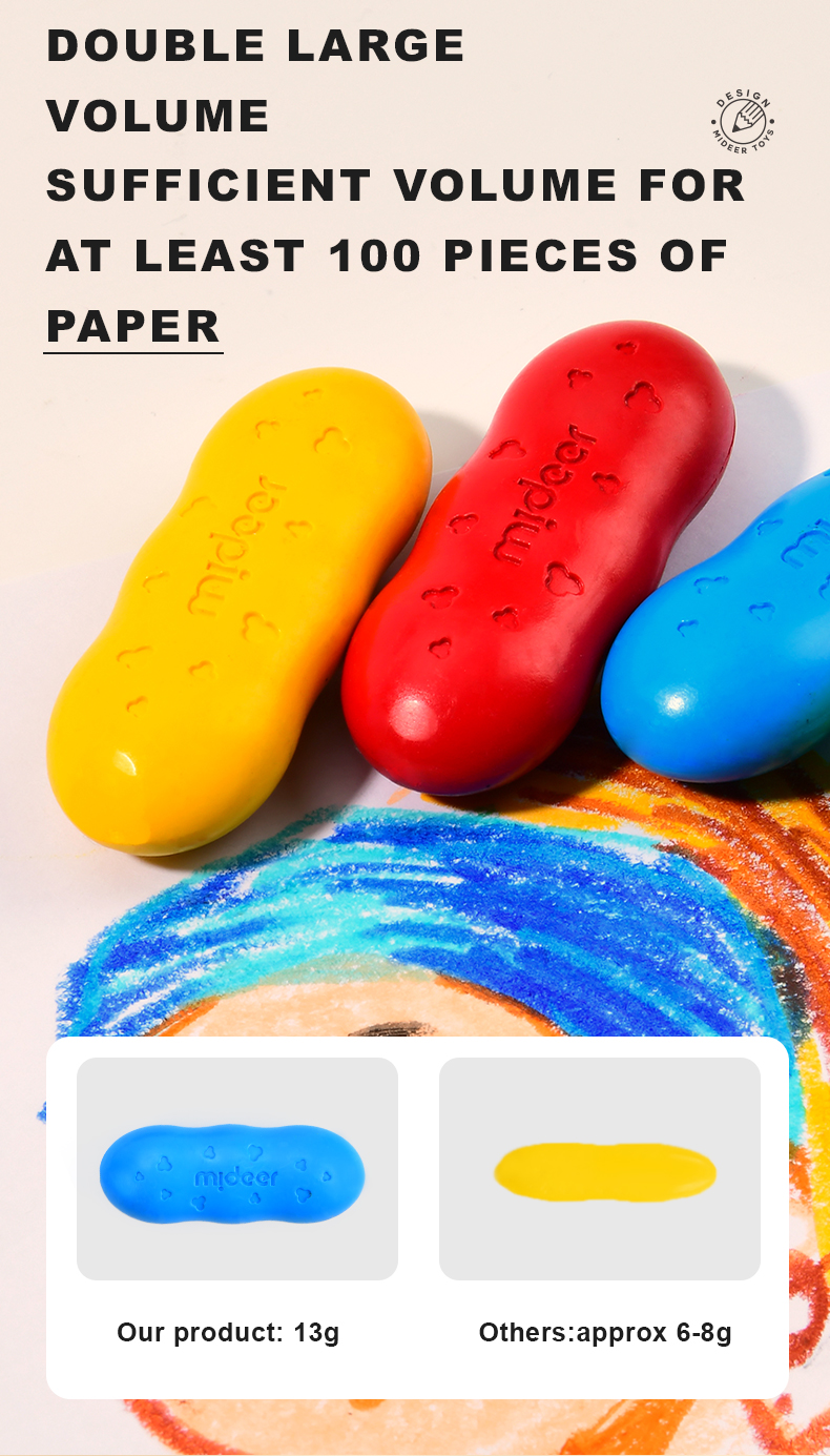 Mideer Peas Crayons - 12 Colours