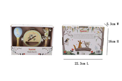 Australian Fauna and Flora Musical Set-Koala, Cockatoo & Wattle