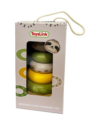 Wooden Sloth Stacking Toy
