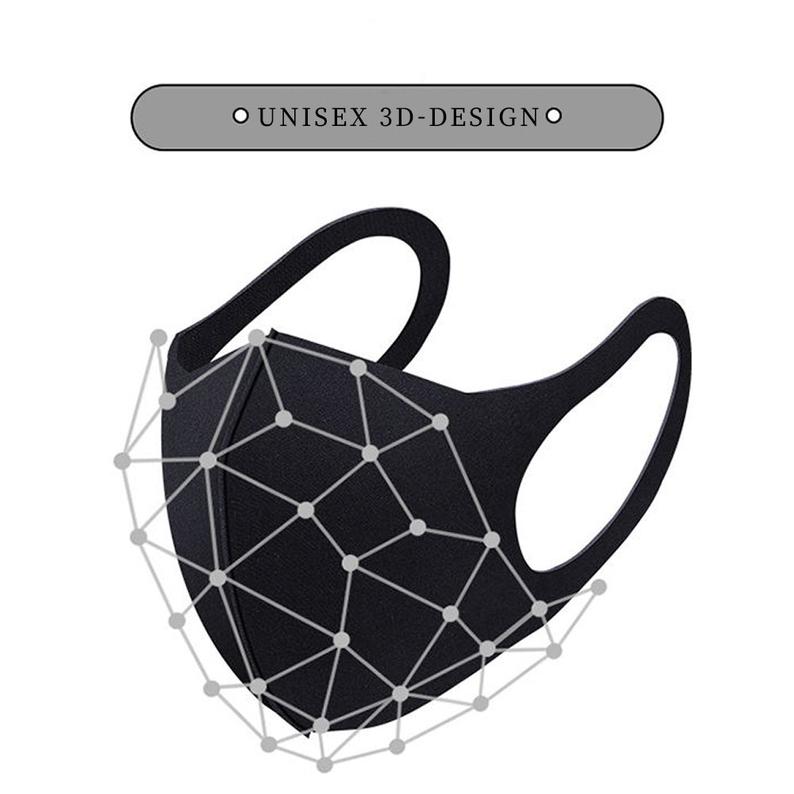 THSFM1002: Grey: (20pcs) PU Face Mask