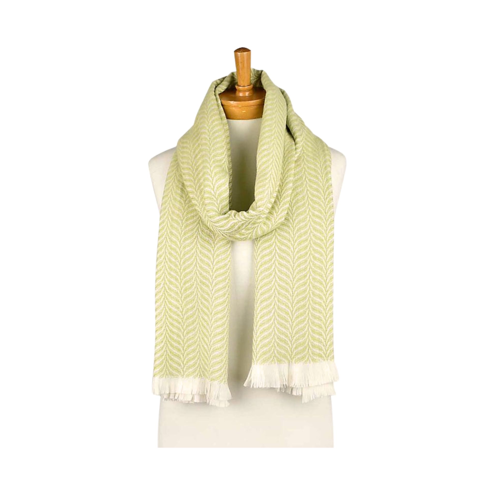 THSS2277: Mint: Pattern Scarf