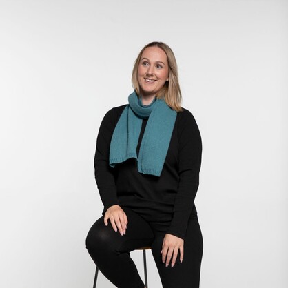 THSS2510: Teal: Knitted Scarf