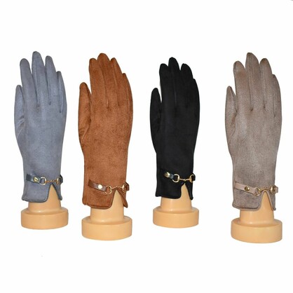 THSG1079: Grey: Belt Gloves