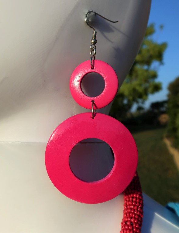 Stylish Circle Drop Earrings