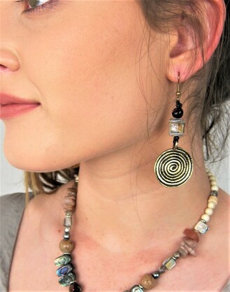 Swirl Drop Earrings