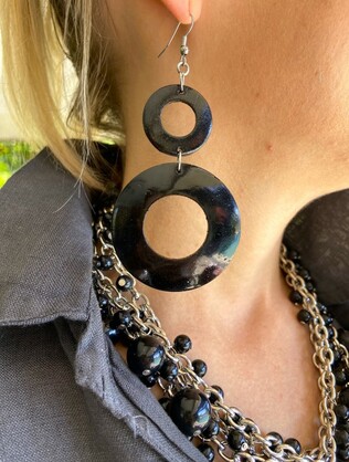 Stylish Circle Drop Earrings
