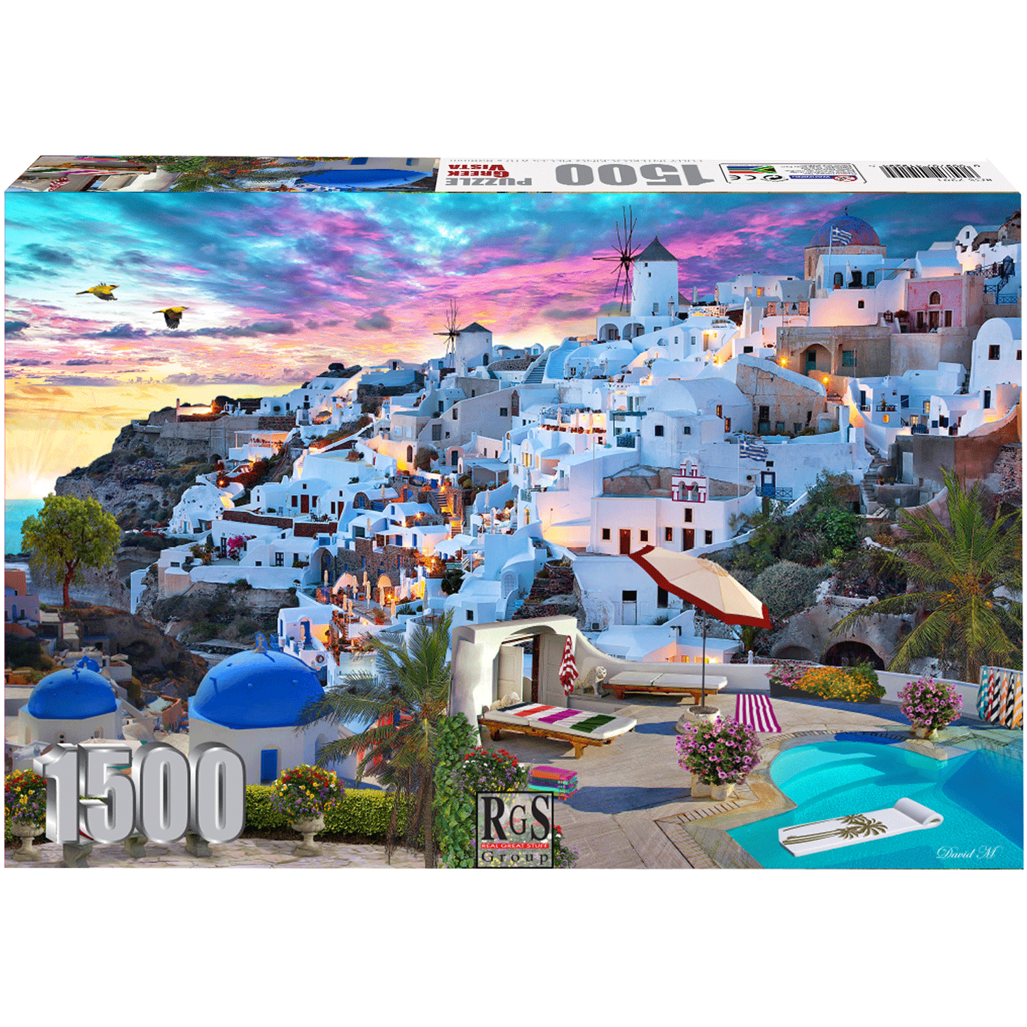 Greek Vista 1500 Pcs Jigsaw Puzzle - RGS7291 > 12 x Ctn