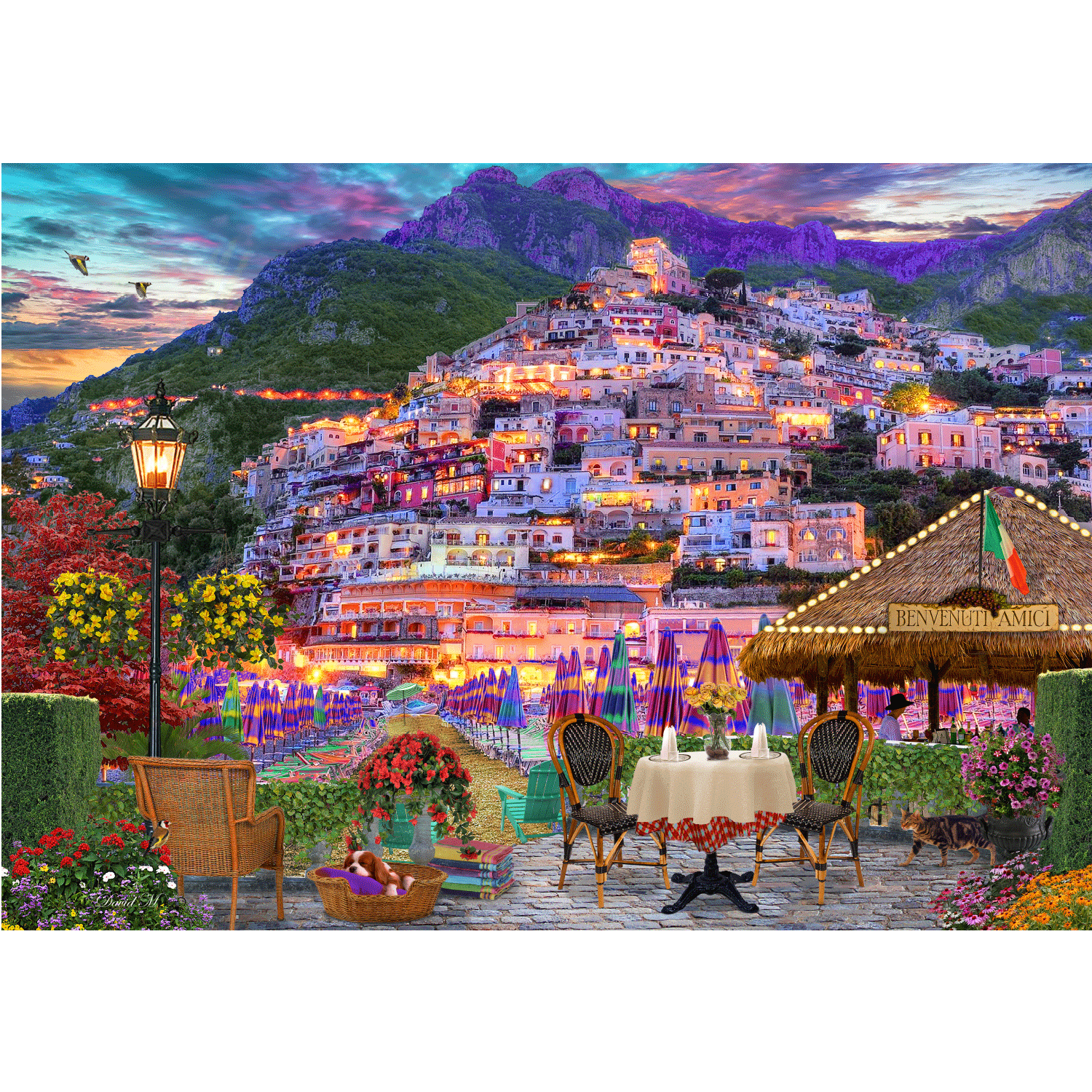 Amalfi Coast 2000 Pcs Jigsaw Puzzle - RGS7293 > 12 x Ctn