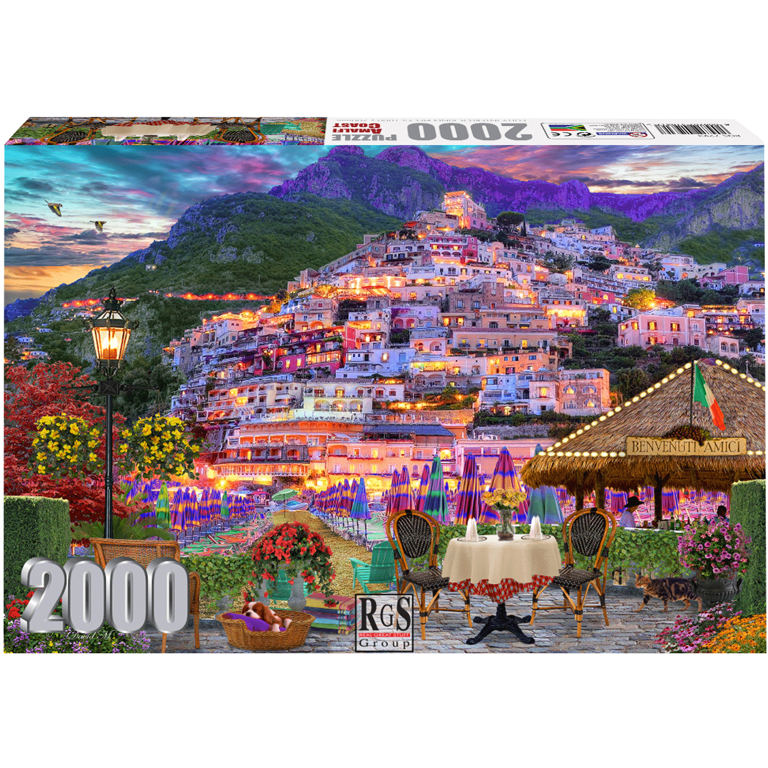 Amalfi Coast 2000 Pcs Jigsaw Puzzle - RGS7293 > 12 x Ctn