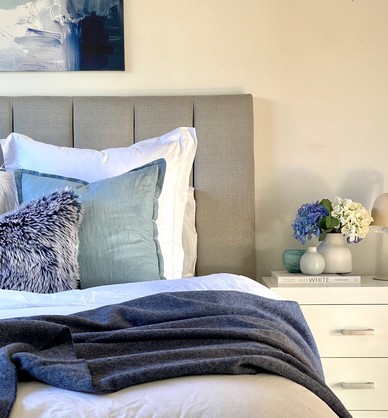 Kensington Cashmere/Super Fine Merino Throw - Navy