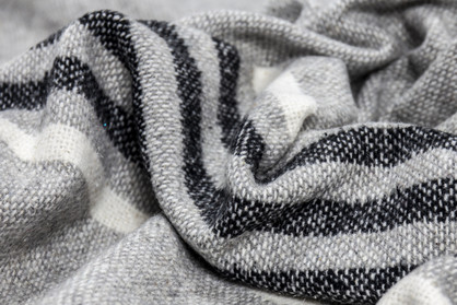 Richmond Wool Throw - Grey