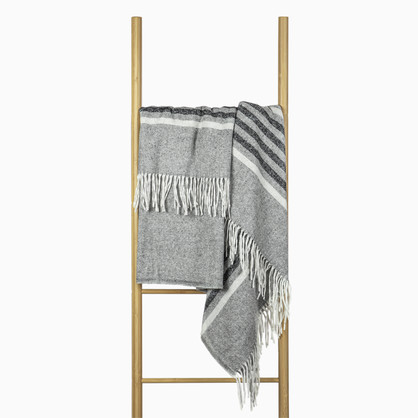 Richmond Wool Throw - Grey
