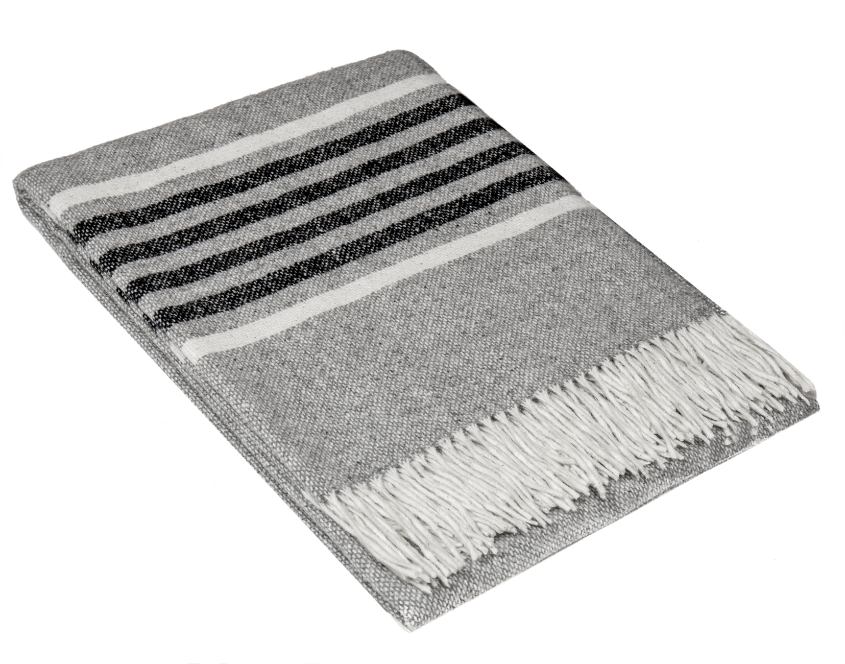 Richmond Wool Throw - Grey