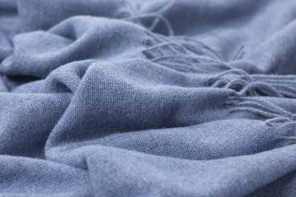 Paddington Wool Throw - Blue - Light Weight