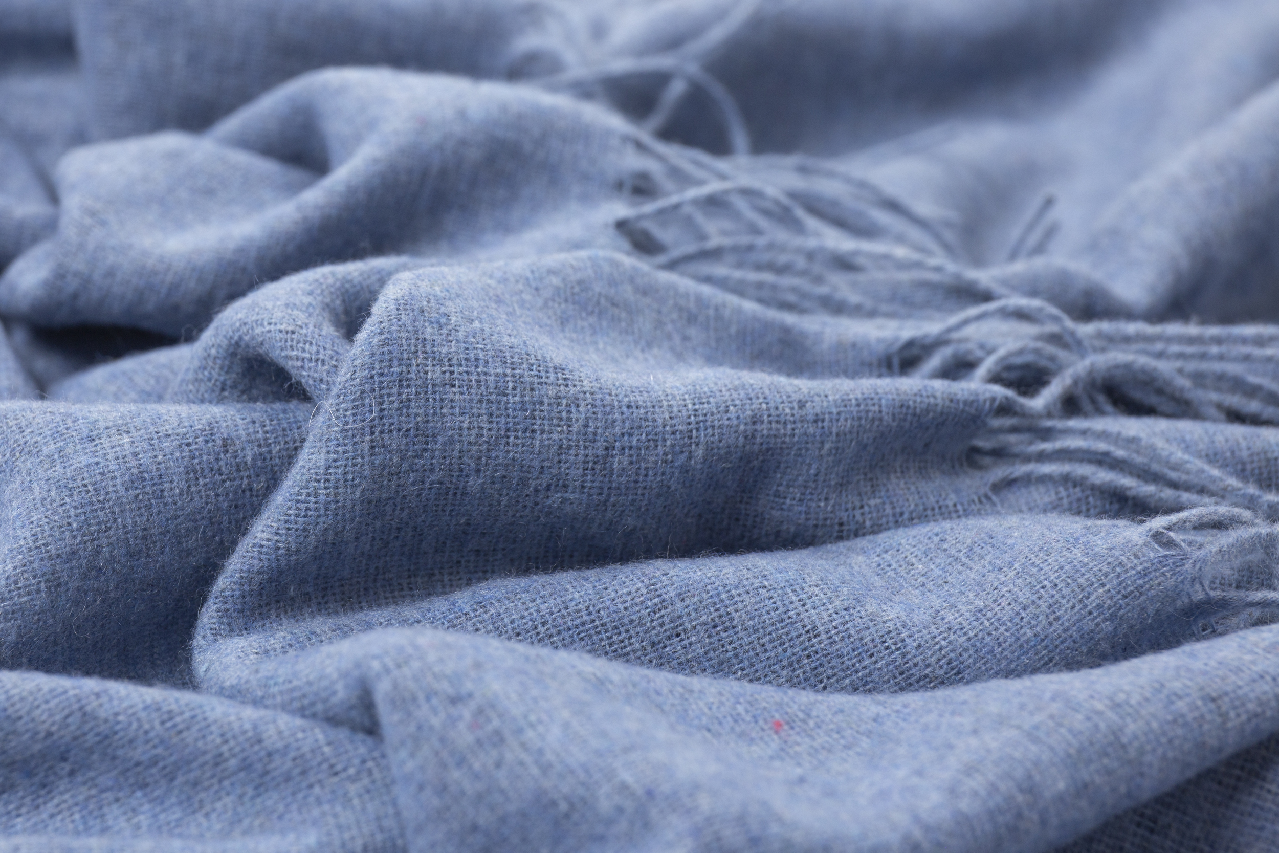 Paddington Wool Throw - Blue - Light Weight