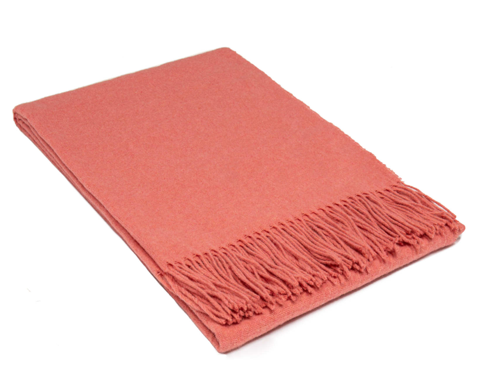Paddington Wool Throw - Peach - Light Weight