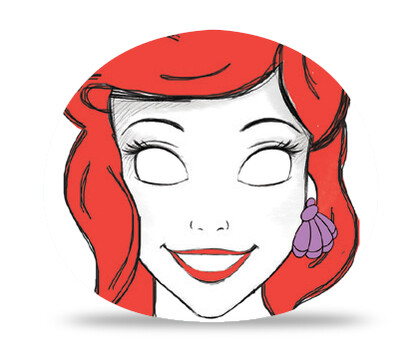 DISNEY PRINCESS ARIEL SHEET FACE MASK
