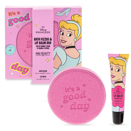 DISNEY PRINCESS EXP YRSLF BATH FIZZER & LIP BALM SET CINDERELLA