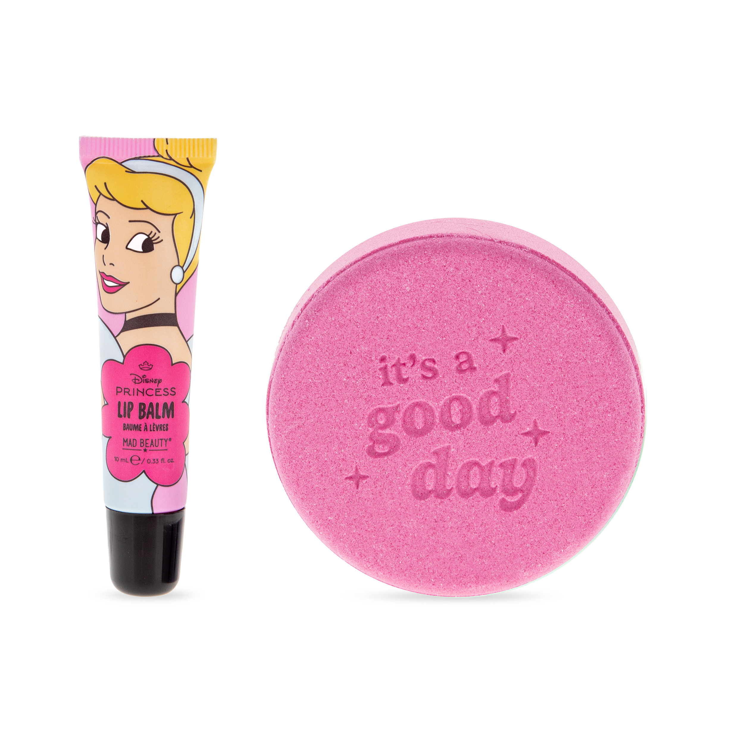 DISNEY PRINCESS EXP YRSLF BATH FIZZER & LIP BALM SET CINDERELLA