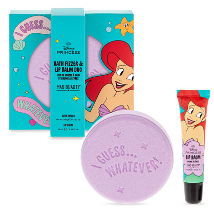 DISNEY PRINCESS EXPRESS YOURSELF BATH FIZZER & LIP BALM SET ARIEL
