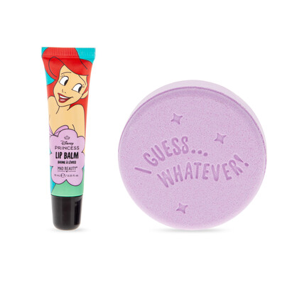 DISNEY PRINCESS EXPRESS YOURSELF BATH FIZZER & LIP BALM SET ARIEL